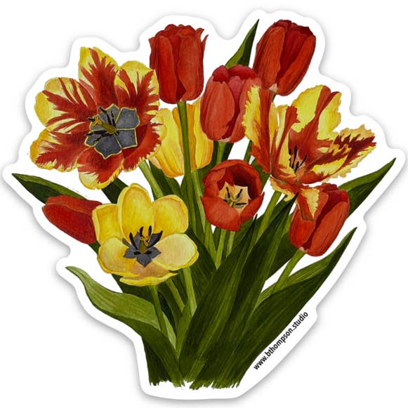 Tulip klistermärke för wholesale av Broad Bloom