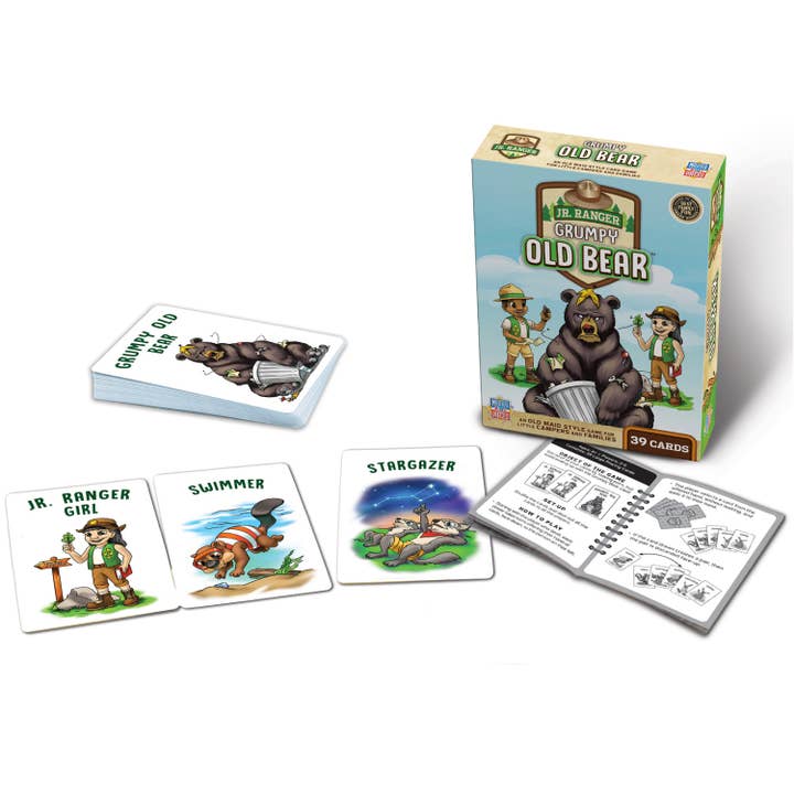 Masterpieces Puzzles - Wholesale Card Game - Jr. Ranger Grumpy Old Bear Card Game1