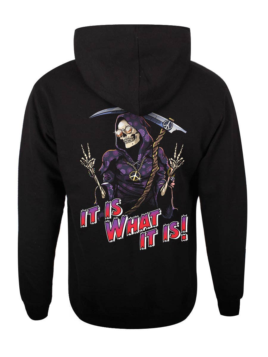 Grindstore – wholesale Hoodie – Unisex – It Is What It Is Unisex Black Pullover Hoodie1