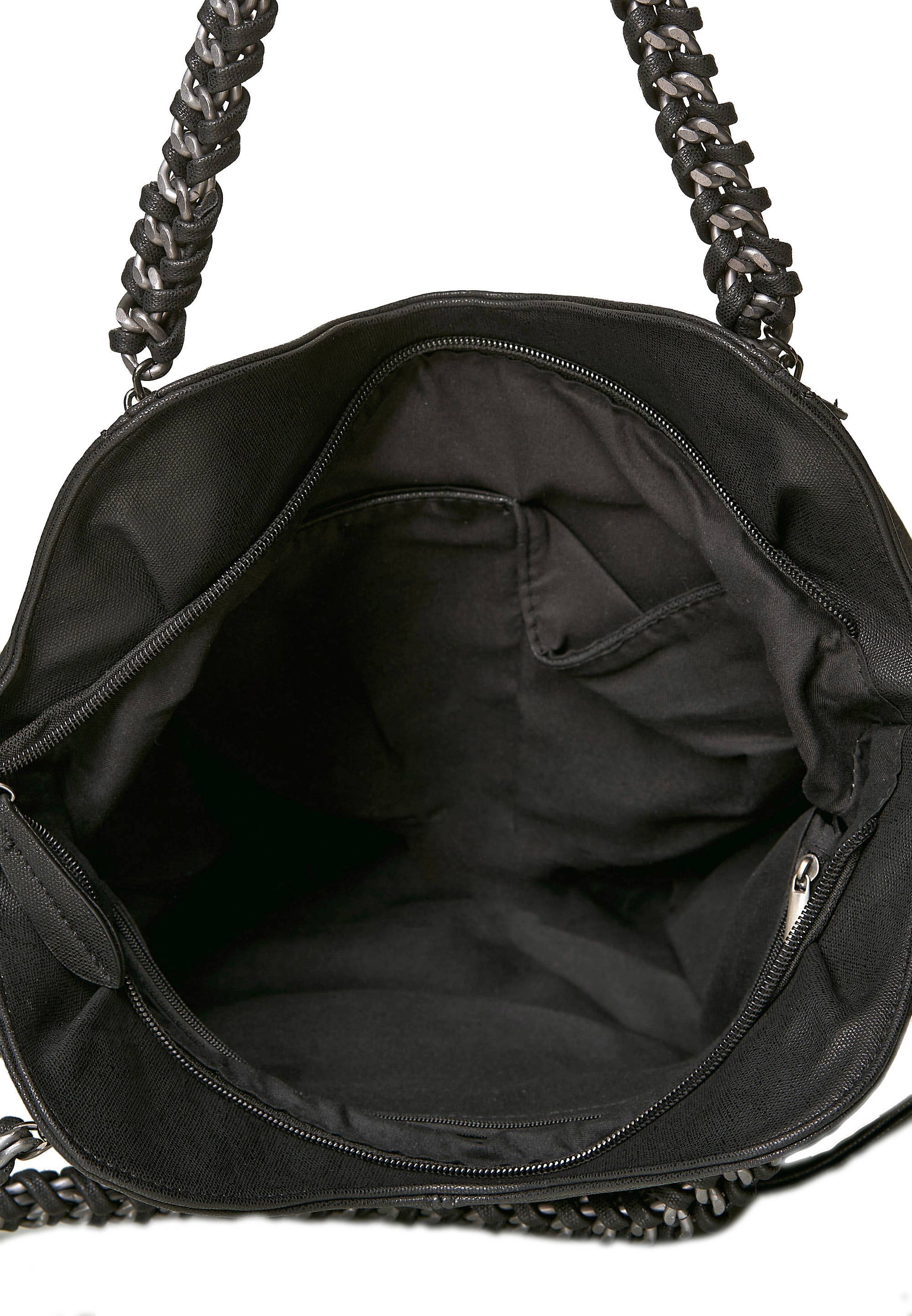 HJS - Vente Sac porté épaule – femme - Sac à bandoulière 'MERCED' avec anses chaîne6