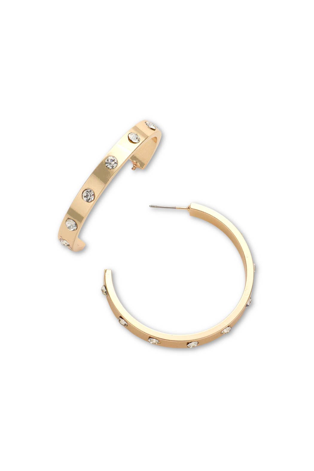Embellish Your Life - Wholesale Hoop Earrings - Crystal Love Hoop Earrings0