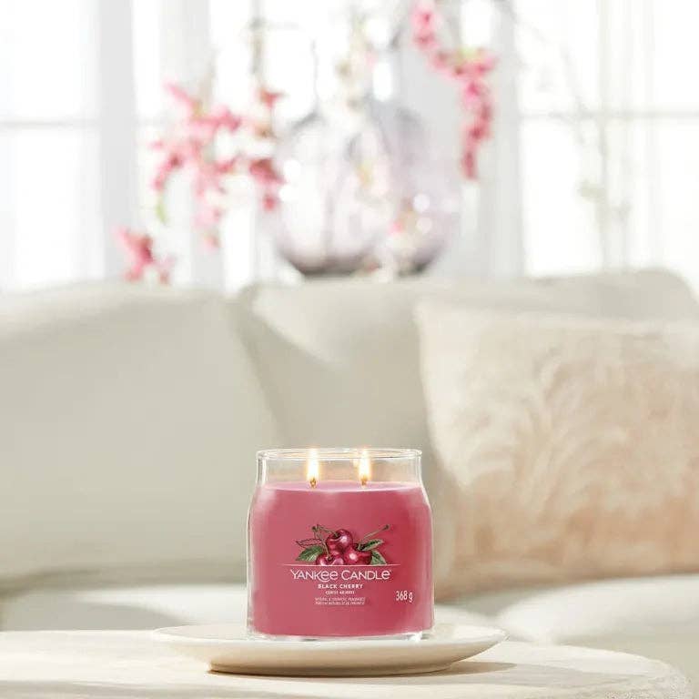 Seifen-Shop - Wholesale Jar/Filled Candle - Yankee Candle Black Cherry Signature - Medium Jar2
