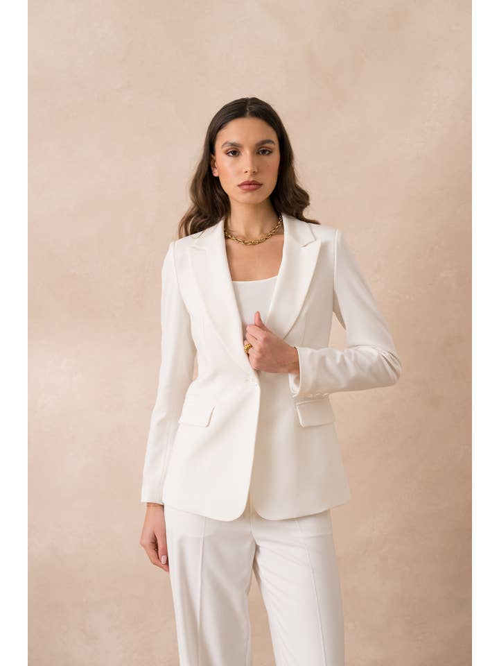 Attentif Paris – wholesale Kostymjacka – Dam – Heather figursydd kavaj för dam56