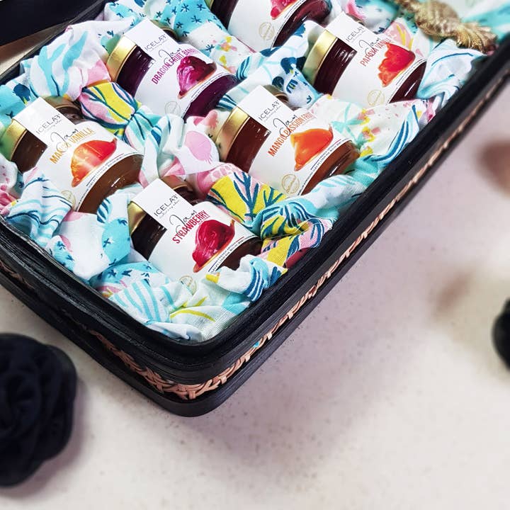 Icelab - Venta al por mayor Mermelada/gelatina - Cesta de regalo para mermeladas y pastas gourmet de lujo