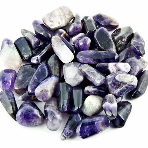 Pietra ametista burattata - 1 libbra per la vendita all'ingrosso da parte di The Reiki Shop