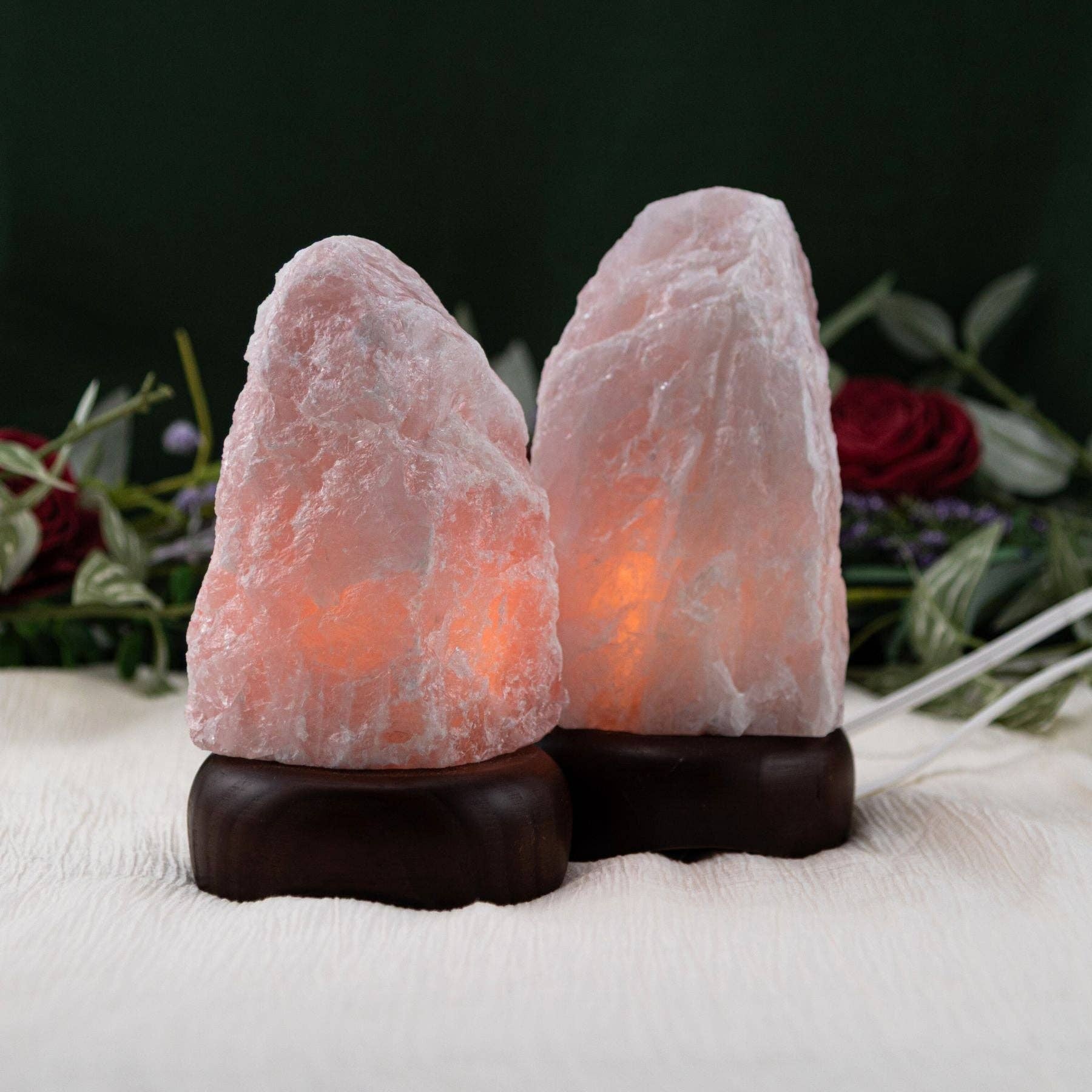Down To Earth - Wholesale Spiritual Stone/Crystal - Rough Rose Quartz Lamp.1