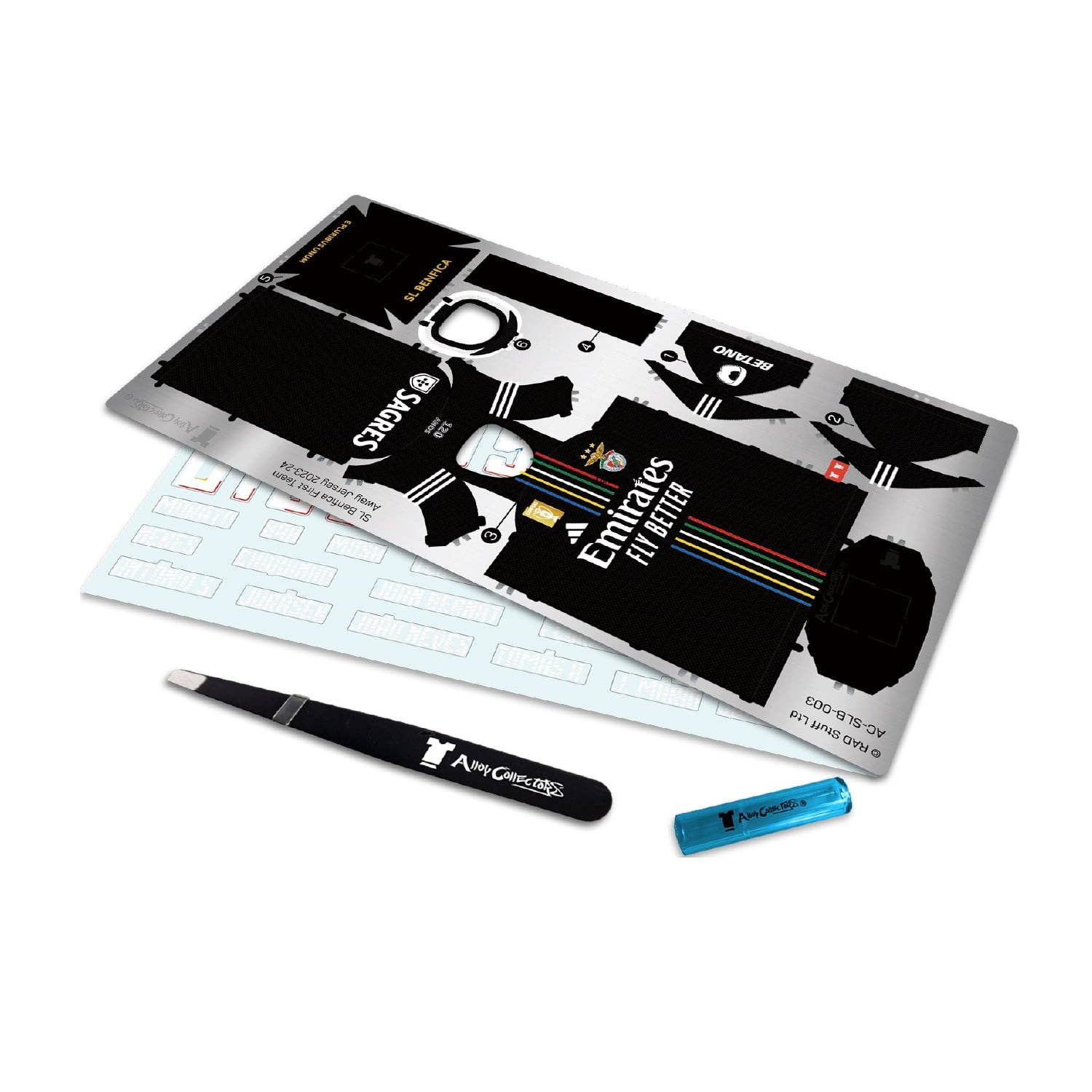 Alloy Collectors – wholesale Decorative tabletop object – S.L. Benfica 23/24 Metal Away Jersey2