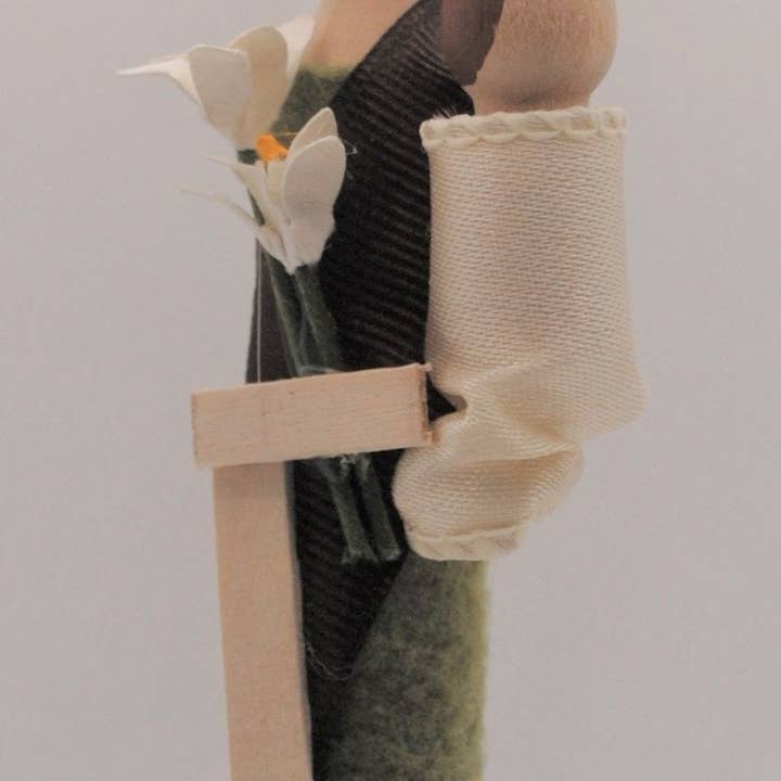 Our Saint Family - Wholesale Ornament - St. Joseph Wooden Doll Ornament1