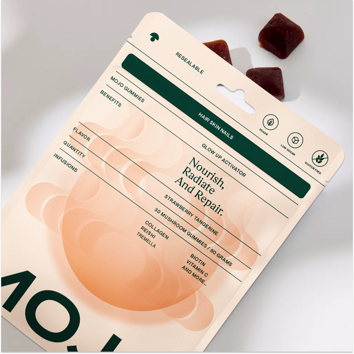 Mojo Gummies - Vente Supplément oral/vitamine - Gummies Cheveux, Peau & Ongles4