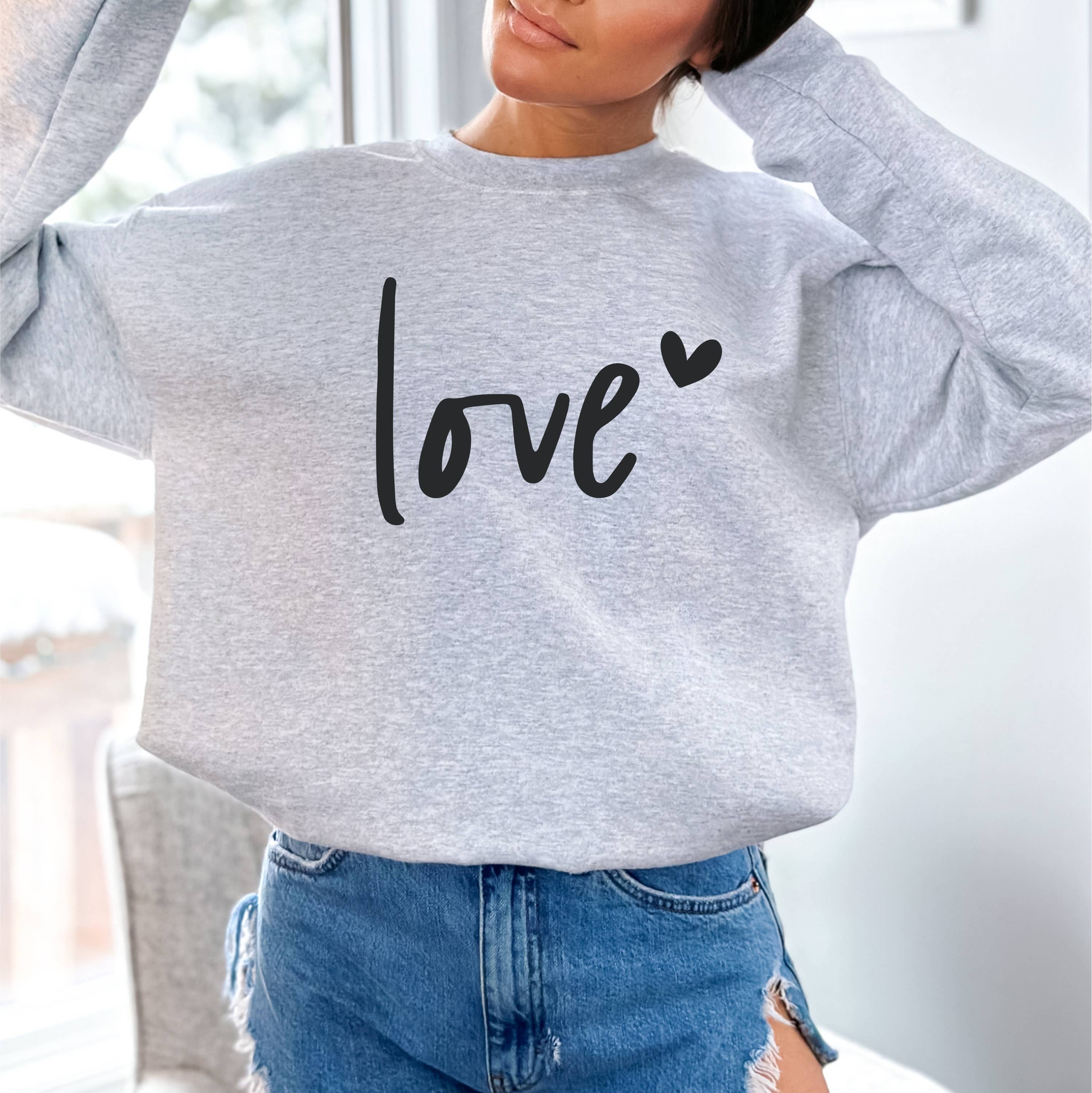 Humm & Willow - Wholesale Graphic Sweatshirt - Women's - Valentine's Sweatshirt - Valentine's Shirt - Love Sweatshirt7