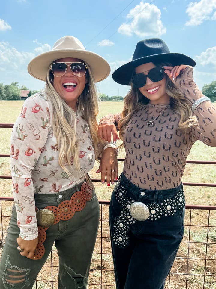 BLAKELEY - Wholesale Blouse - Women's - BOOTS & BLOOMS COLLECTION MESH TOPS18