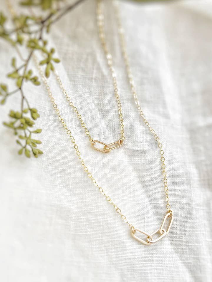 Paperclip Link Necklace for wholesale by Nox Jewelry