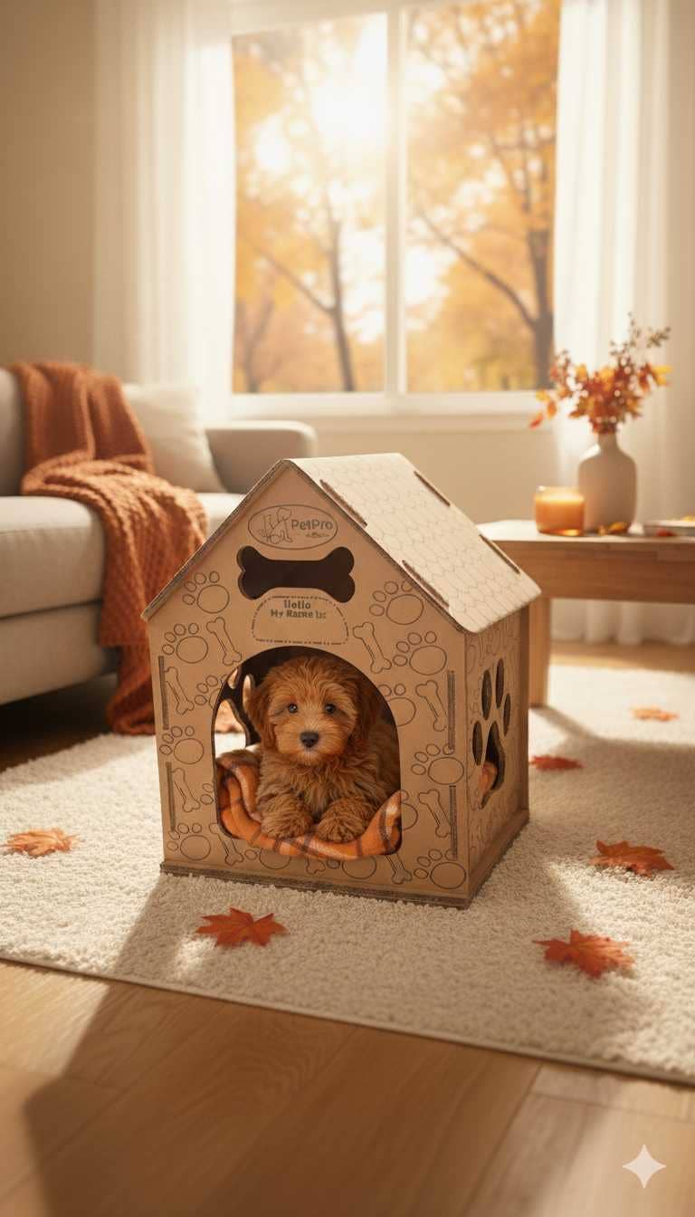 Designer Pet Products, LLC - Wholesale Pet Carrier - Cat/Dog -  Dog-Cat  House , Durable Cardboard Design13