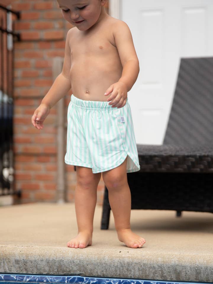 Summer Stripe Swim Suit for wholesale by Behold Baby