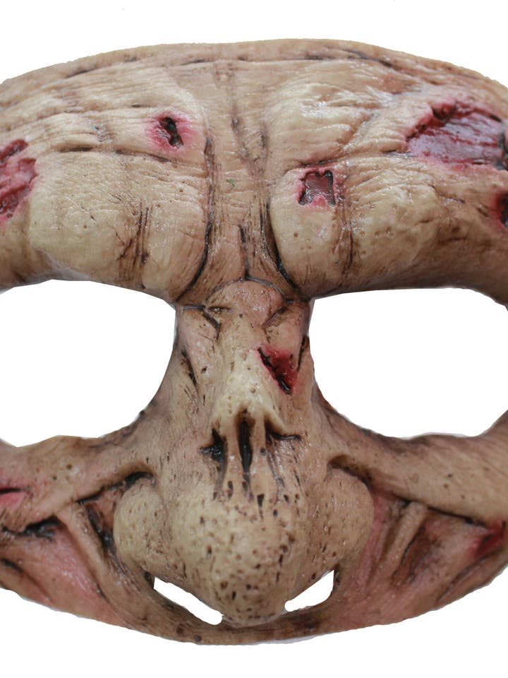 Half Mask - Zombie - Party Accessory for wholesale by Partychimp