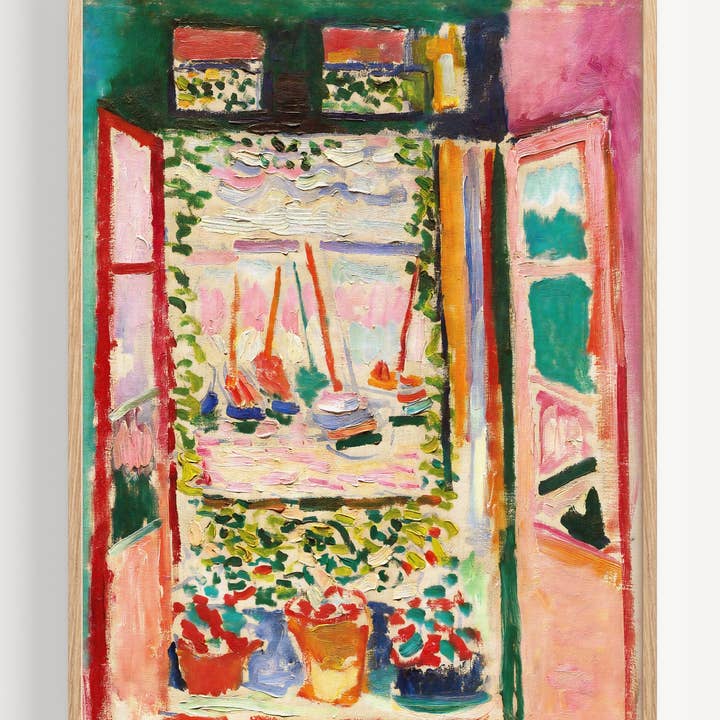 Peardrop Prints – wholesale Art print – Matisse Open Window M620