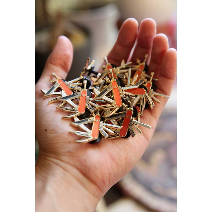 The High-End Collective - Wholesale Lapel Pin/Button - Swiss Army Sword Enamel Pin1