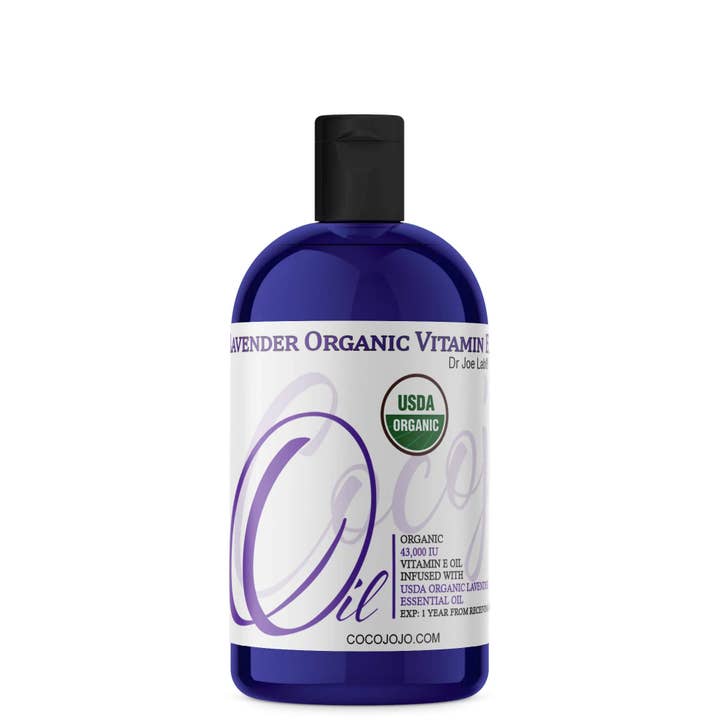 Coco jojo - Vente Huile pour le bain/corps - Mélange d'huile de vitamine E et d'huile de lavande, certifié biologique par l'USDA7