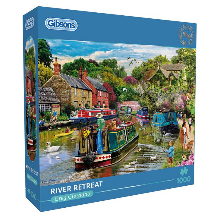 River Retreat 1000 Piece Jigsaw Puzzle for wholesale by Gibsons Games Ltd