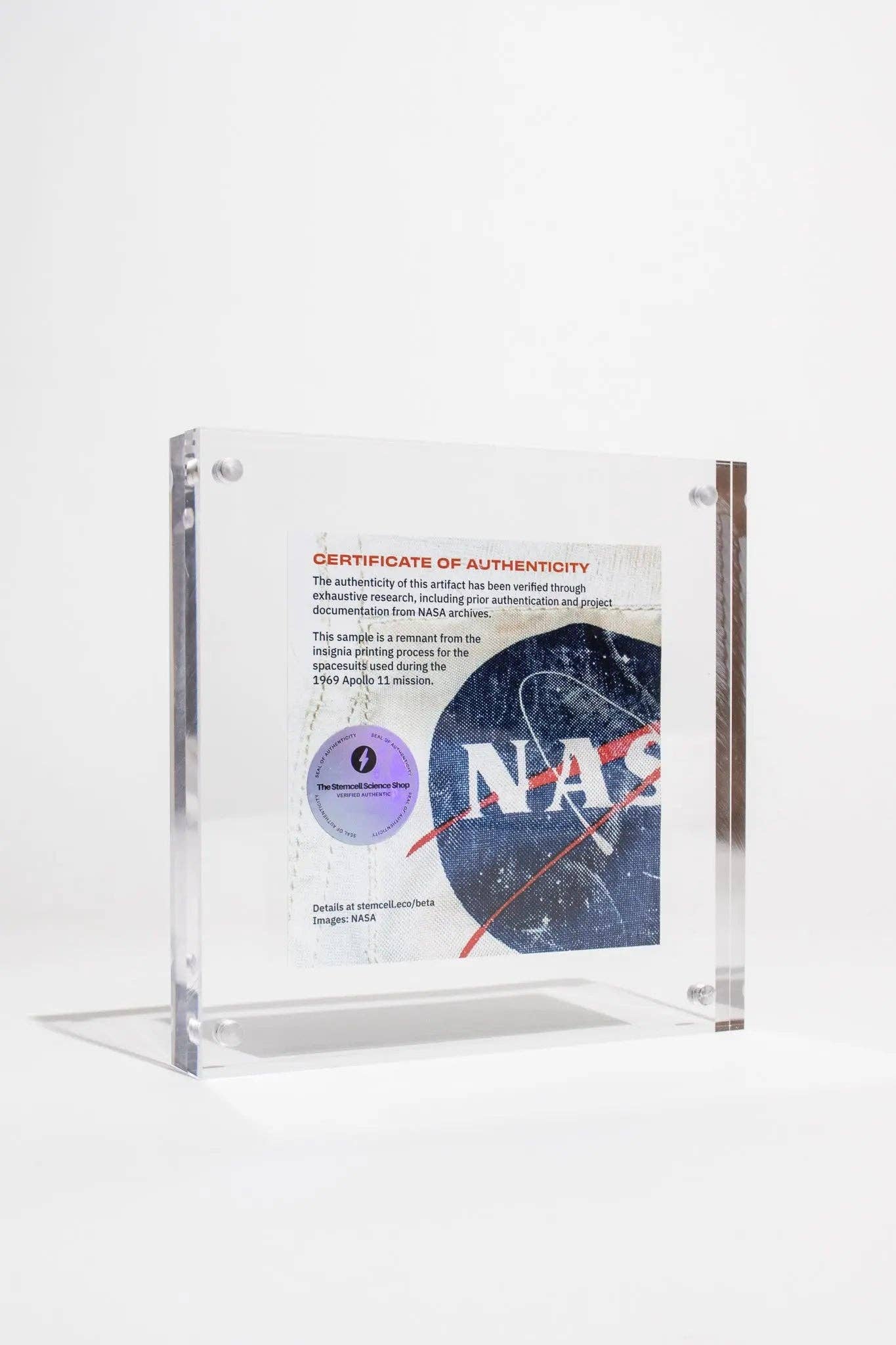 Stemcell Science Shop – Großhandel Tischdeko – NASA-Materialprobe für Raumanzüge aus Beta-Gewebe6