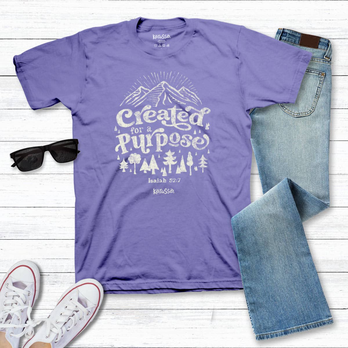 Violet Kerusso Womens T-Shirt Created For A Purpose for wholesale on Faire3