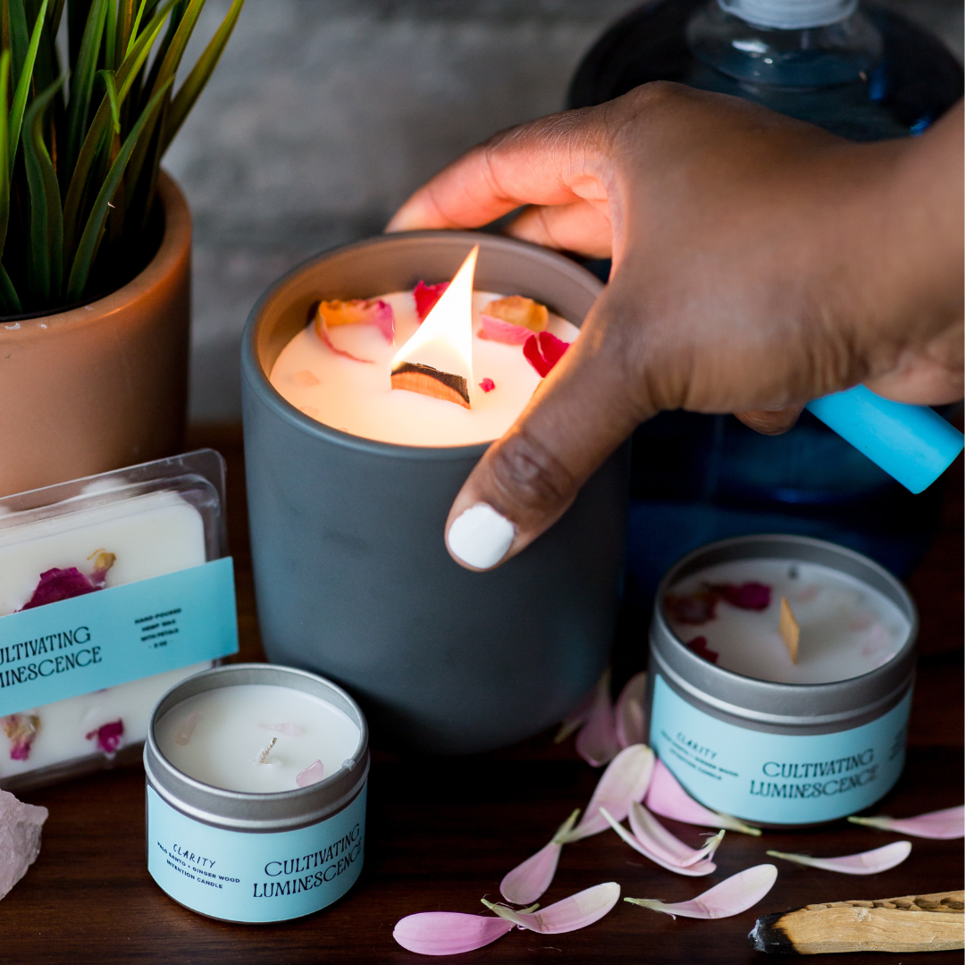 Cultivating Luminescence - Wholesale Jar/Filled Candle - 11 oz / Clarity Candle2