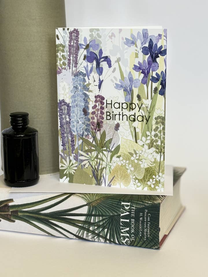 Happy Birthday, Iris Card for wholesale by Amanda Ross