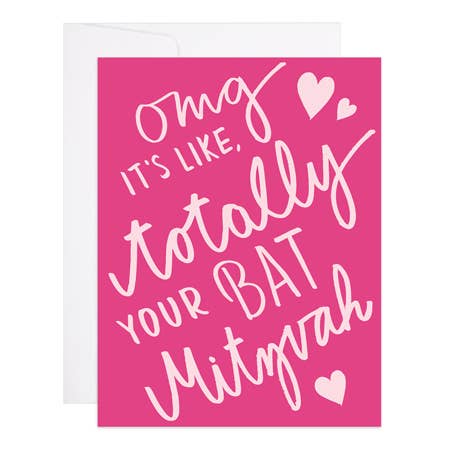 OMG Bat Mitzvah - Bar/Bat-Mitzvah Card for wholesale by 9th Letter Press