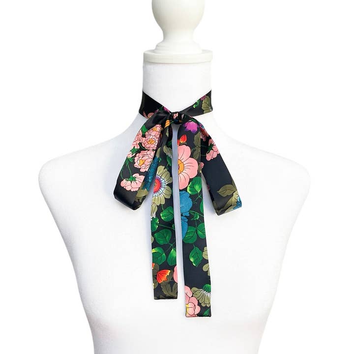 Italian Garden Silk Bow Scarf | Skinny  and other Purchase Wholesale velas cemiterio. Free Returns & Net 60 Terms on Faire trending on Faire.