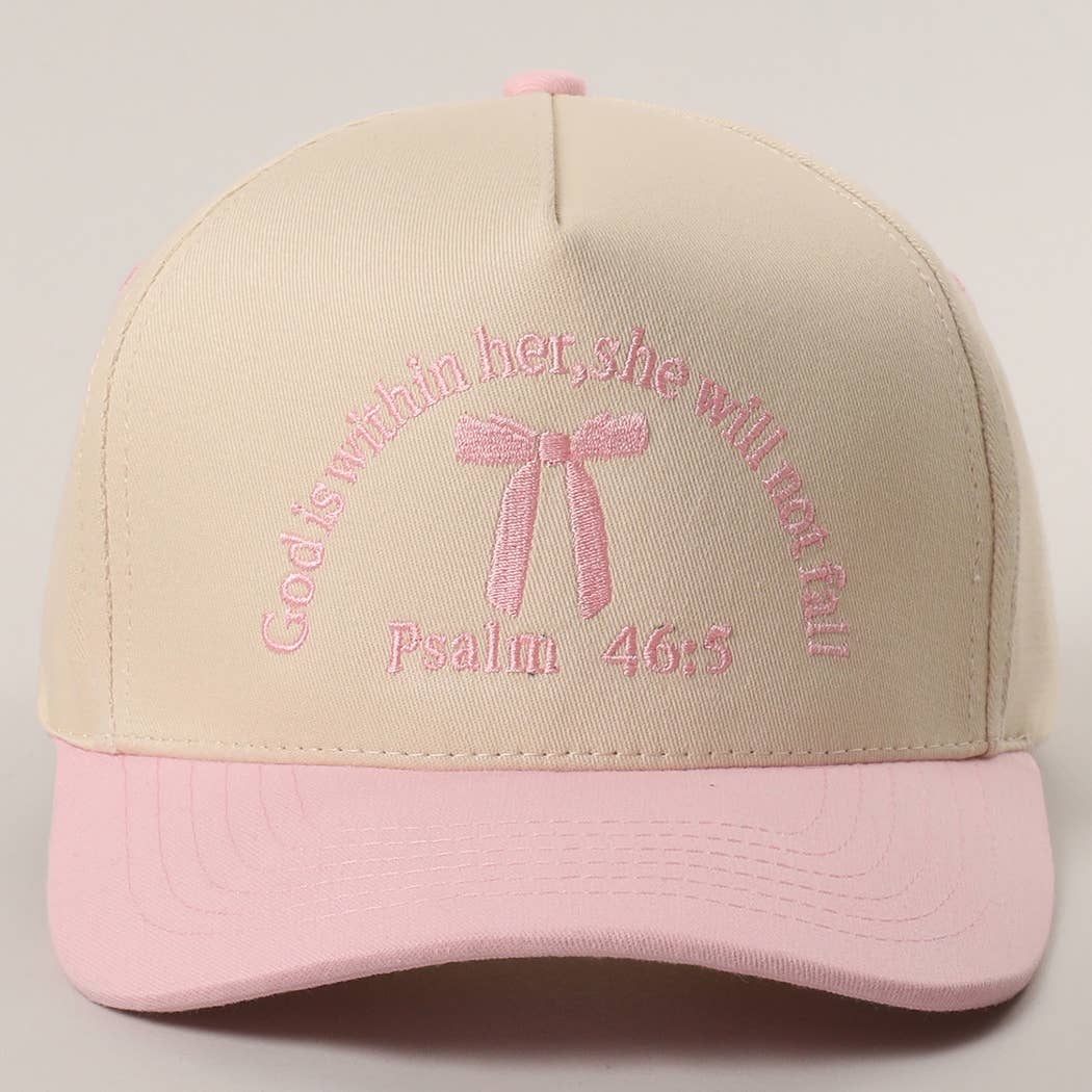 Fashion City - Wholesale Trucker Hat - Women's - Psalm 46-5 Ribbon Embroidered Trucker Hat4