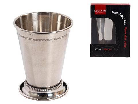 Luciano Gourmet - Wholesale Cocktail/Liquor Glass - Luciano Gourmet 400ml Stainless Steel Mint Julep Cup0