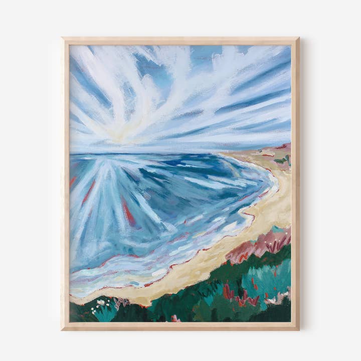 Landscape, Art Print, entitled FROM UP HERE for wholesale by Alex Moore-Gibson Fine Art Studio