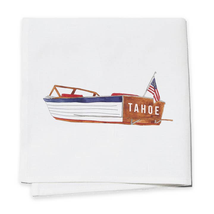 Cocktail Napkins (Set of 4) - Boat - Custom Name Available for wholesale by Toss Designs