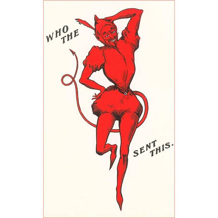 Found Image Press - Wholesale Stationery/Notecard Set - Greeting Card DM-14 Who the Devil Sent This?
