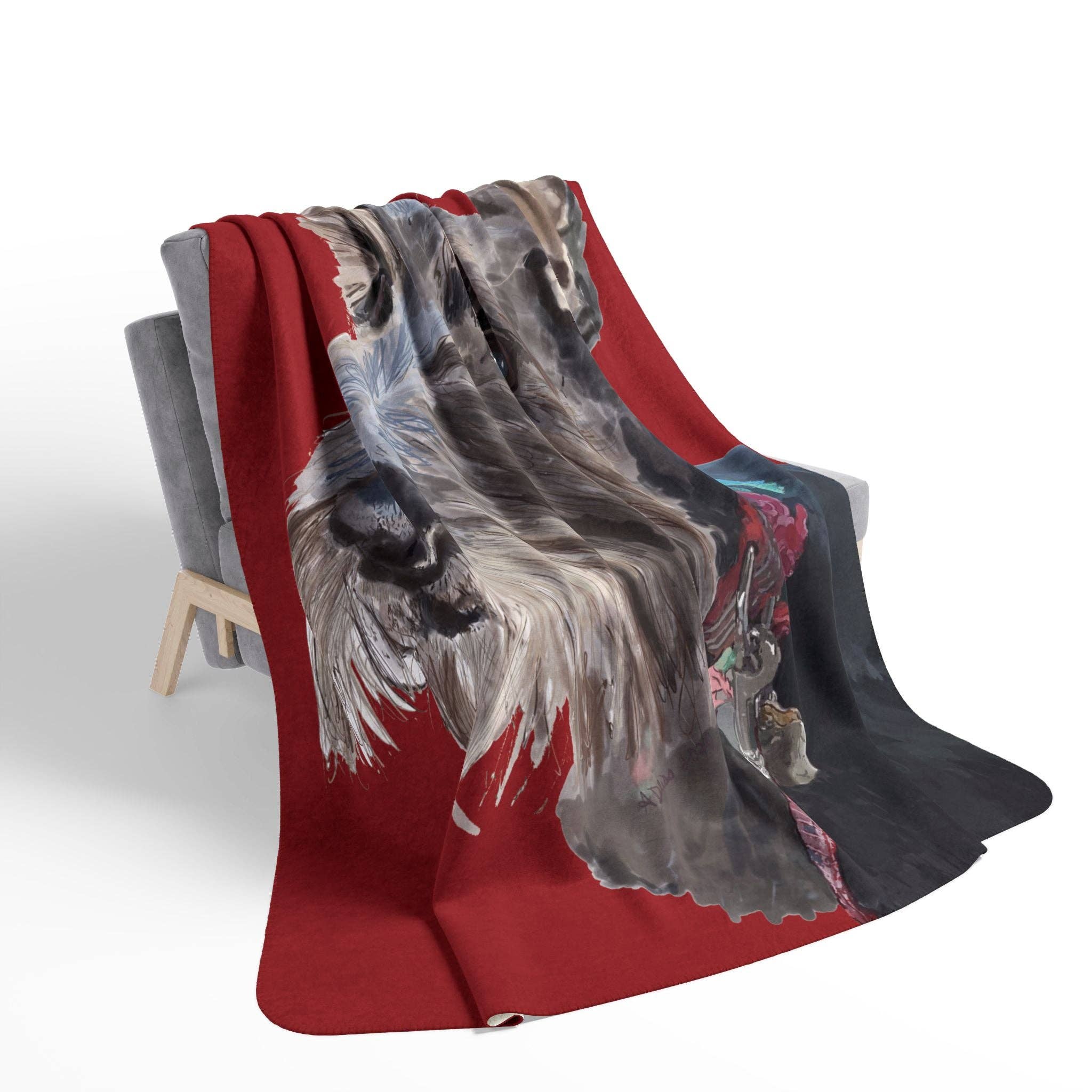 Blue Cava - Wholesale Throw Blanket - Cozy Scottish Terrier Dog Lover Fleece Sherpa Blanket | Pet Gift, Home Decor14