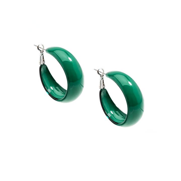 ZENZII Jewelry - Wholesale Hoop Earrings - Mod Resin Hoop Earring