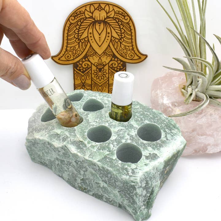 Rock Paradise - Wholesale Essential Oil Holder - Essential Oil Holder - Crystal - 8 Hole Roller4