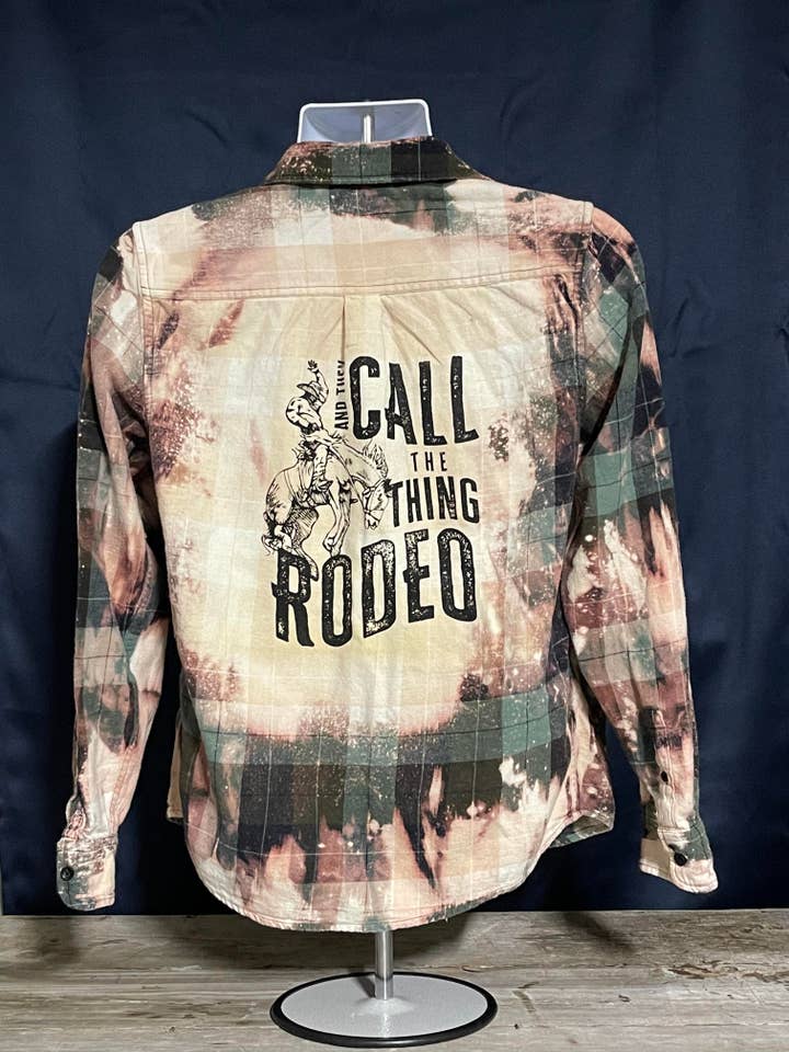 Infidel Nation Apparel - Wholesale Button Down Shirt - Unisex - Rodeo Bleached Button Down Shirt