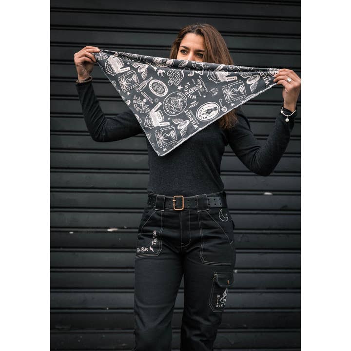 WILDUST - Wholesale Sjaal - Dames - MOTOR SJAAL - WILD SPIRIT GRIJS3