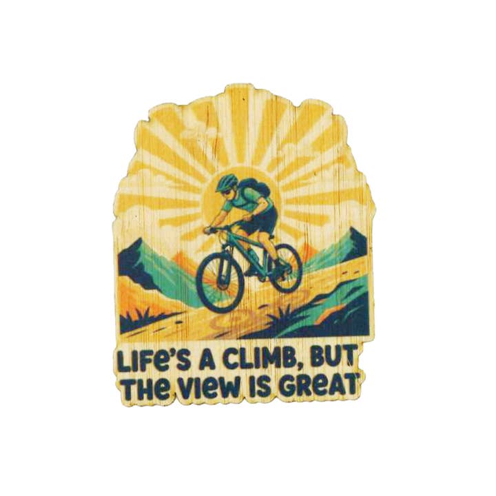 Het leven is een klim. voor wholesale door Bamboo Wood Stickers