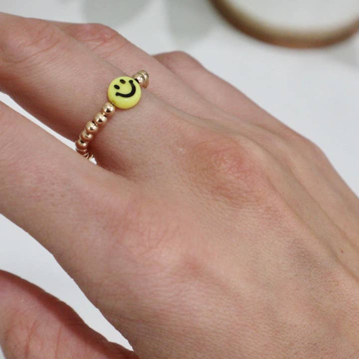 Gemello Creations – wholesale Band/stacked ring – Gold Ring, Smiley Rings