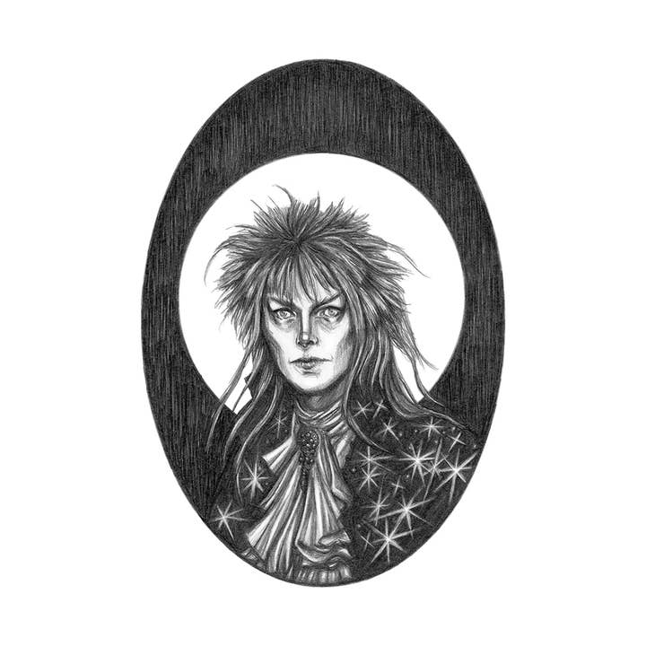 Caitlin McCarthy Art - Wholesale Art Print - Jareth the Goblin King Fine Art Print - Labyrinth
