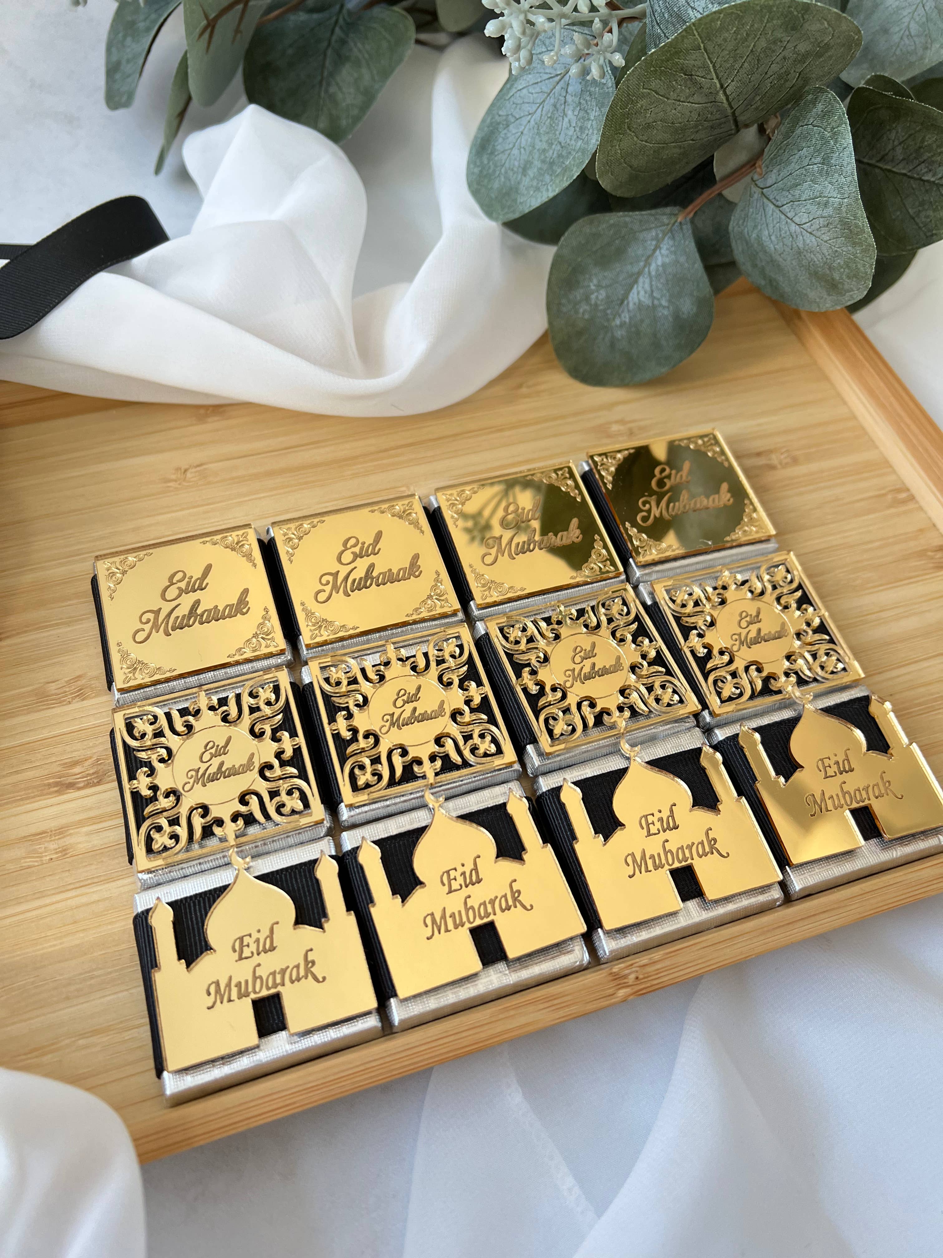 Uniq Favors - Wholesale Chocolate Box - Eid Mubarek Chocolate Box, Ramadan Kareem Favors12