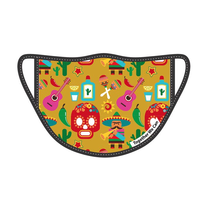 Sugar Skull Lot de 2 masques de protection triple couche pour la vente par Norms