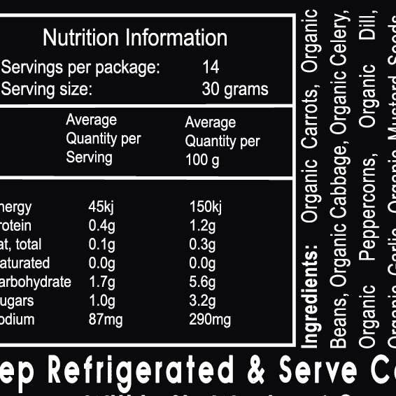 Spiralz Fermented Foods - Wholesale Pickled Vegetables - Spiralz Organic Garlic & Dill Immune Booster Sauerkraut2