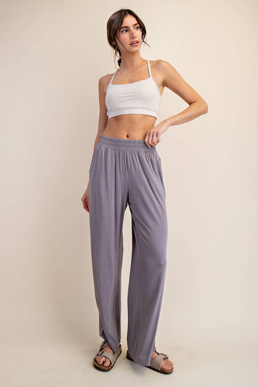 Rae Mode - Wholesale Pants - Women's - VISCOSE MODAL WIDE LEG PANT8