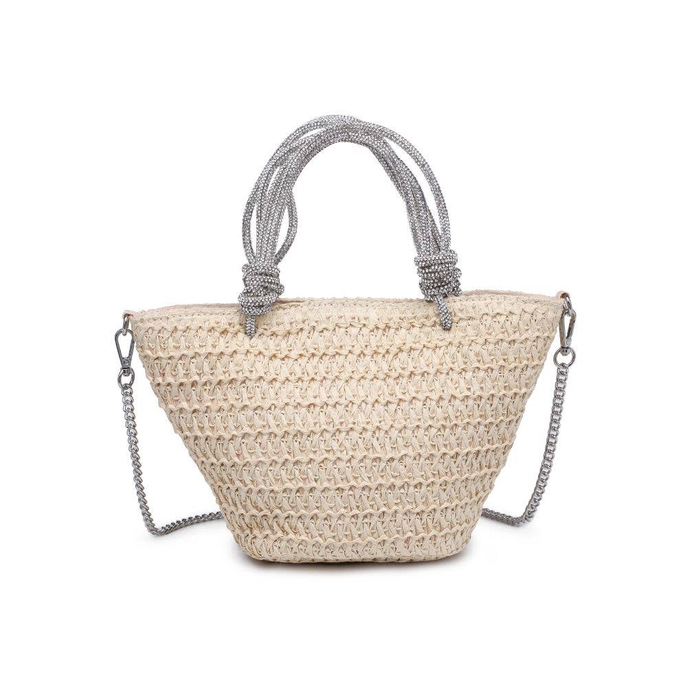 Urban Expressions – wholesale Bärkasse - Dam – Gaia Straw Mini Tote med kristallhandtag9