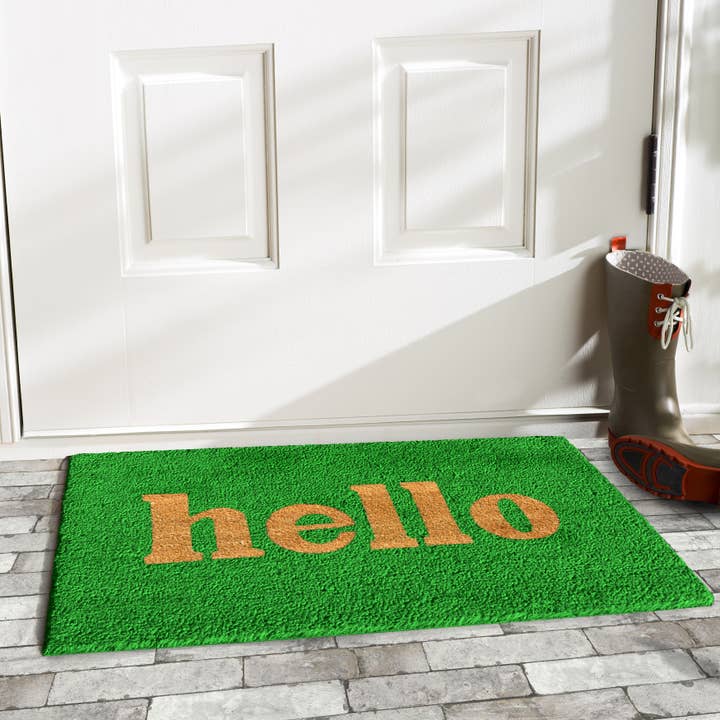 Calloway Mills – wholesale Door mat – Block Hello Doormat1