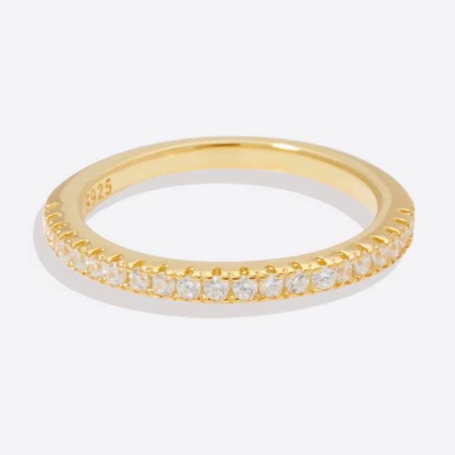 Mint & Lily - Wholesale Band/Stacked Ring - Micro Pavé Eternity Band0
