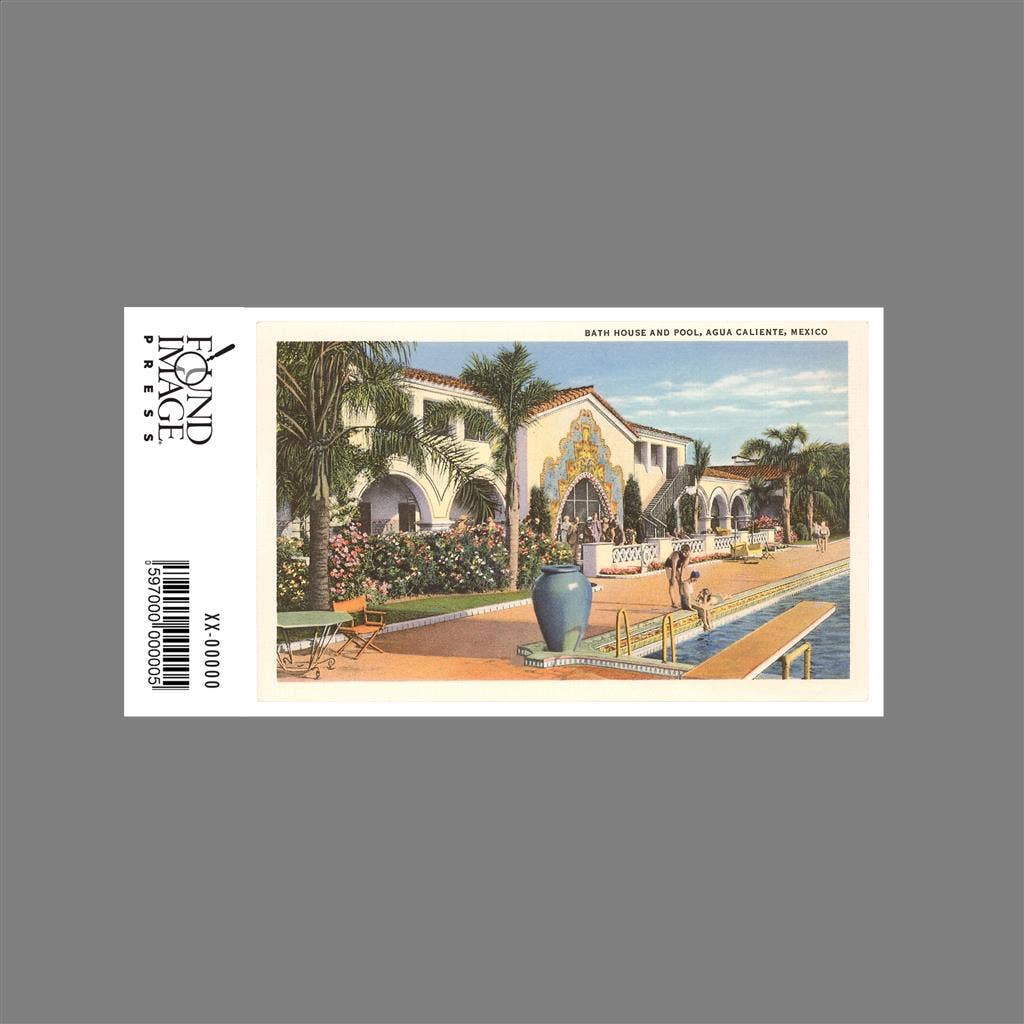 Found Image Press - Wholesale Sticker - Sticker MX-194 Swimming Pool, Agua Caliente, Tijuana, Mexico1